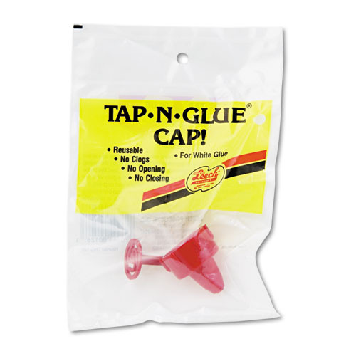 Tap-n-glue Dispenser Cap With Spring-loaded Stopper
