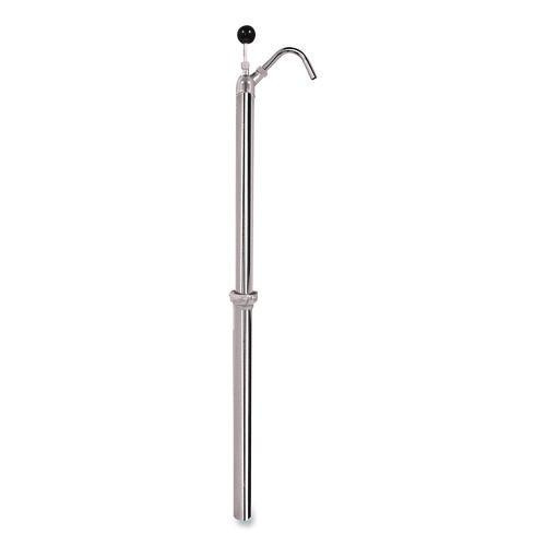 Bottle Pump, 22 Oz Output, Steel, 42.5" Tall, Chrome