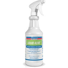 Dymon Liquid Alive Instant Odor Digester - Spray - 32 fl oz (1 quart) - Bottle - 12 / Carton