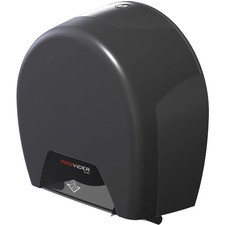 Wisconsin JRT Single Roll Tissue Dispenser - Roll Dispenser - 1 x Roll - 11.5" Height x 11.6" Width x 5.6" Depth - Translucent Smoke - See Through Window, Refillable - 1 / Carton
