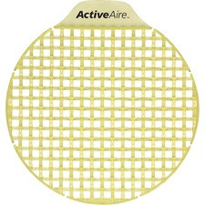 Activeaire Low-Splash Deodorizer Urinal Screens - Lasts upto 30 Days - Deodorizer - 12 / Carton - Citrus