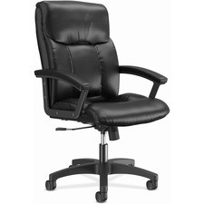 HON VL151 Executive High-Back Chair - Black - Leather