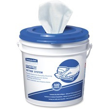 KIMTECH Wipers for Bleach, Disinfectants and Sanitizers - Wipe - 12" Width x 12.50" Length - 540 / Carton - White