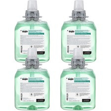 Gojo FMX-12 Refill Green Certified Hair/Body Wash - Cucumber Melon Scent - 42.3 fl oz (1250 mL) - Kill Germs - Body, Hair - Green - Residue-free - 4 / Carton