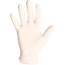 ProGuard Disposable Latex Powdered Gloves - Medium Size - Natural - Powdered - For Laboratory Application, Manufacturing, Assembling, Cleaning - 100 / Box - 4 mil Thickness