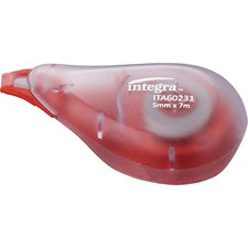 Integra Resist Tear Correction Tape - 0.20" Width x 16.40 ft LengthSmoke Dispenser - Tear Resistant - 2 / Pack - Smoke