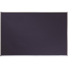 Quartet DuraMax Porcelain Magnetic Chalkboard - 48" (4 ft) Width x 36" (3 ft) Height - Black Porcelain Surface - Silver Aluminum Frame - Horizontal - 1 / Each