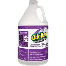 OdoBan Deodorizer Disinfectant Cleaner Concentrate - Concentrate Liquid - 128 fl oz (4 quart) - Lavender Scent - 1 Each - Purple