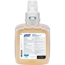 PURELL CS8 Health Soap CHG Antimicrobial Foam - 40.6 fl oz (1200 mL) - Kill Germs, Bacteria Remover - Hand, Hospital, Healthcare, Skin - Non-irritating, Dye-free, Fragrance-free, Hygienic, Rich Lather - 2 / Carton