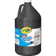 Crayola 1 Gallon Washable Paint - 1 gal - 1 Each - Black