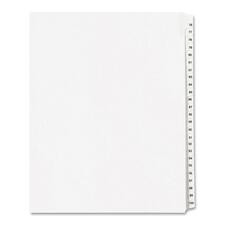 Avery Allstate Style Collated Legal Dividers - 25 x Divider(s) - Printed Tab(s) - Digit - 76-100 - 25 Tab(s)/Set - 8.5" Divider Width x 11" Divider Length - Letter - White Paper Divider - White Tab(s) - 1