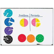 Learning Resources Double-Sided Magnetic Fraction Circles - Multicolor