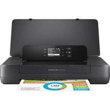 HP Officejet 200 Portable Inkjet Printer - Color - 20 ppm Mono / 19 ppm Color - 4800 x 1200 dpi Print - Manual Duplex Print - 50 Sheets Input - Wireless LAN - 500 Pages Duty Cycle