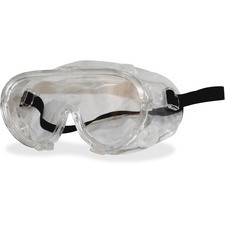 ProGuard 808 Classic Series Safety Goggles - High Visibility, Anti-fog, Lightweight, Comfortable, Elastic Headband, Adjustable - Ultraviolet Protection - Polyvinyl Chloride (PVC) - Clear - 12 / Box