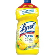 Lysol Multisurface Lemon Cleaner - 48 oz (3 lb) - Lemon Scent - 1 Each - Yellow