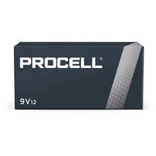 Duracell PROCELL Alkaline 9V Batteries - For Smoke Alarm, Radio, Security System, Transmitter, Microphone, Infusion Pump - 9V - 72 / Carton
