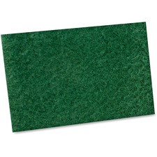 Impact Products General Purpose Scouring Pad - 0.6" Height x 6" Width x 9" Length - 10/Bag - Green