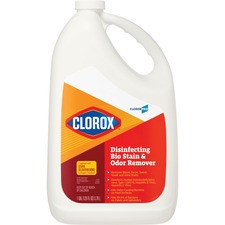 CloroxPro Disinfecting Bio Stain & Odor Remover Refill - Liquid - 128 fl oz (4 quart) - 1 Each - Translucent