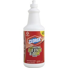 CloroxPro Disinfecting Bio Stain & Odor Remover Pull Top - Liquid - 32 fl oz (1 quart) - 1 Each - Translucent