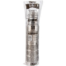 Solo UltraClear PET Practical-fill Cold Cups - 16 fl oz - 50 / Pack - Clear - Polyethylene Terephthalate (PET), Polypropylene, Plastic - Cold Drink, Smoothie, Iced Coffee, Frozen Drinks, Beer