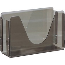 Georgia-Pacific Countertop C-Fold/M-Fold Paper Towel Dispenser - C Fold, BigFold Dispenser - 250 x Sheet - 7.8" Height x 11.4" Width x 4.4" Depth - Plastic - Smoke - Durable, Washable - 1 Each