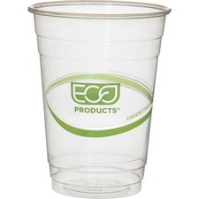Eco-Products GreenStripe Cold Cups - 16 fl oz - 50 / Pack - Clear - Polylactic Acid (PLA) - Cold Drink