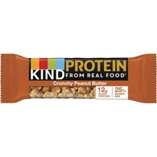 KIND Protein Bars - Trans Fat Free, Low Sodium, Gluten-free, Individually Wrapped - Crunchy Peanut Butter - 1.76 oz - 12 / Box