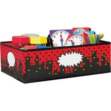 Teacher Created Resources Superhero Storage Bin - 5" Height x 11" Width16" Length - Multi - 1 Each
