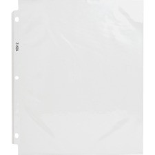 Business Source Top-Loading Poly Sheet Protectors - For Letter 8 1/2" x 11" Sheet - 3 x Holes - Ring Binder - Top Loading - Rectangular - Clear - Polypropylene - 250 / Bundle