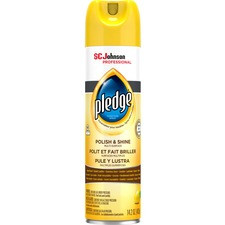 Pledge Lemon Enhancing Polish - Spray - 14.2 fl oz (0.4 quart) - Lemon Scent - 1 Each - White
