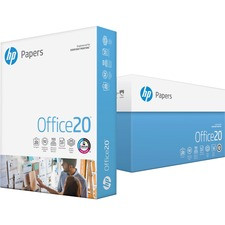 HP Papers Office20 8.5x14 Inkjet Copy & Multipurpose Paper - White - 92 Brightness - Legal - 8 1/2" x 14" - 20 lb Basis Weight - 500 / Ream - FSC - Smear Resistant, Quick Drying