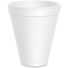 Dart Insulated Foam Cups - 40 / Pack - 12 fl oz - Round - 25 / Carton - White - Foam - Beverage, Tea, Coffee, Soft Drink, Juice, Hot Cider, Hot Chocolate, Cappuccino, Cold Drink, Hot Drink