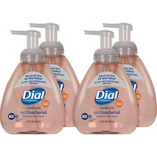 Dial Complete Professional Antimicrobial Hand Wash - Clean Scent - 15.2 fl oz (449.5 mL) - Pump Bottle Dispenser - Kill Germs - Hand - Pink - 4 / Carton