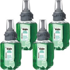 Gojo ADX-7 Dispenser Refill Botanical Foam Soap - Botanical Scent - 23.7 fl oz (700 mL) - Pump Bottle Dispenser - Skin, Hand - Green - Rich Lather, Eco-friendly - 4 / Carton