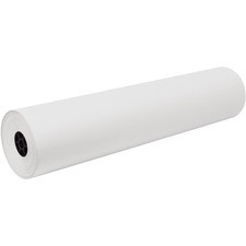 Pacon Tru-Ray Construction Paper Art Roll - Mural, Art Project, Banner - 36"Width x 500 ftLength - 1 / Roll - White - Sulphite