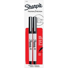 Sharpie Ultra Fine Point Permanent Marker - Ultra Fine Marker Point - Black - 2 / Pack