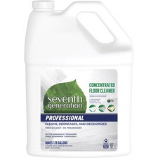 Seventh Generation Concentrated Floor Cleaner- Free & Clear - Concentrate - 128 fl oz (4 quart) - 2 / Carton - Multi