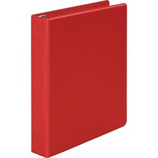 Wilson Jones 368 Basic Binder - 1 1/2" Binder Capacity - Letter - 8 1/2" x 11" Sheet Size - 330 Sheet Capacity - 3 x Round Ring Fastener(s) - 2 Internal Pocket(s) - Red - Eco-Friendly, Opaque - 1 Each