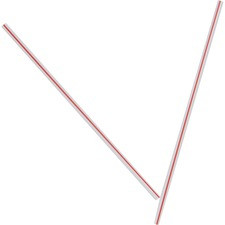 Dixie Plastic Stirrers by GP Pro - 5.5" Length - Plastic - 1000 / Box - White