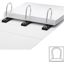 IdeaStream Gapless D-shape Ring View Binder - 3" Binder Capacity - Letter - 8 1/2" x 11" Sheet Size - Ring Fastener(s) - Internal Pocket(s) - White - One Touch Ring, Gap-free Ring - 1 Each