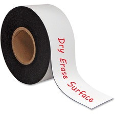 MasterVision Magnetic Dry Erase Roll - 2" (0.2 ft) Width x 600" (50 ft) Length - White - 1 / Roll