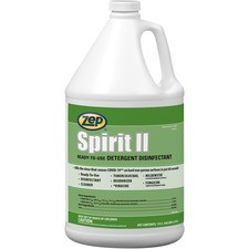 Zep Spirit II Detergent Disinfectant - Ready-To-Use Liquid - 128 fl oz (4 quart) - Bottle - 4 / Carton - Multi