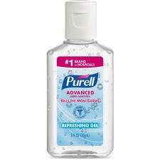 PURELL Travel Size Advanced Hand Sanitizer - 1 fl oz (29.6 mL) - Flip Top Bottle Dispenser - Kill Germs - Hand - Clear - 250 / Carton