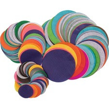 Spectra Art Tissue Deluxe Bleeding Circles - Paint - 2250 Piece(s) x 4"Diameter - 24 / Each - Cerise, National Blue, Chinese Red, Spring Green, Dark Pink, Scarlet, Magenta, Sky Blue, Canary, Orchid, Azure Blue, ... - Tissue, Paper