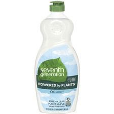 Seventh Generation Free & Clear Dishwashing Detergent - Liquid - 128 fl oz (4 quart) - 1 Each - White