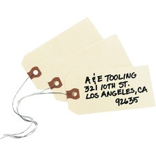 Avery Shipping Tags - #26 - 4.25" Length x 2.12" Width - Rectangular - Wire Fastener - 1000 / Box - Card Stock - Manila