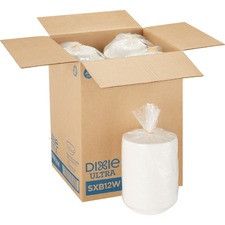 Dixie Ultra Pathways Heavyweight Paper Bowls by GP Pro - 125 / Pack - Microwave Safe - White - Paper Body - 4 / Carton