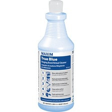 Midlab True Blue Clinging Bowl Cleaner - Ready-To-Use Liquid - 32 fl oz (1 quart) - Mint Scent - 12 / Carton - Dark Blue
