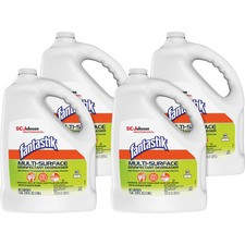 fantastik Disinfectant Degreaser - Spray - 128 fl oz (4 quart) - Fresh Scent - 4 / Carton - White