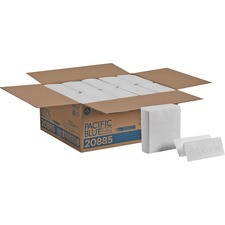 Pacific Blue Ultra Z-Fold Paper Towel - 8" x 11" - White - Paper - Absorbent, Embossed, Z-Fold - 260 Per Pack - 2600 / Carton